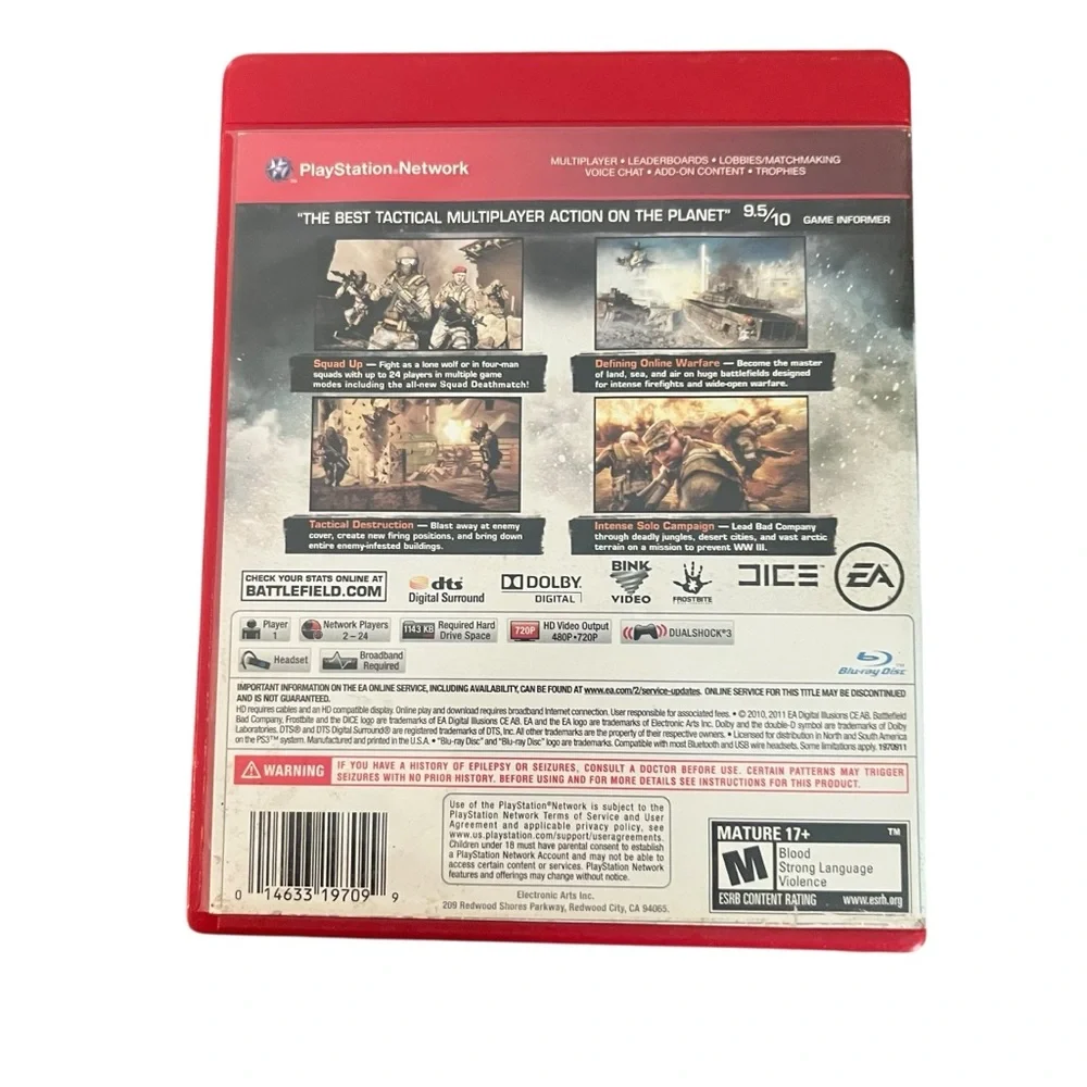 Battlefield: Bad Company 2 Greatest Hits PlayStation 3 2010 PS3‎